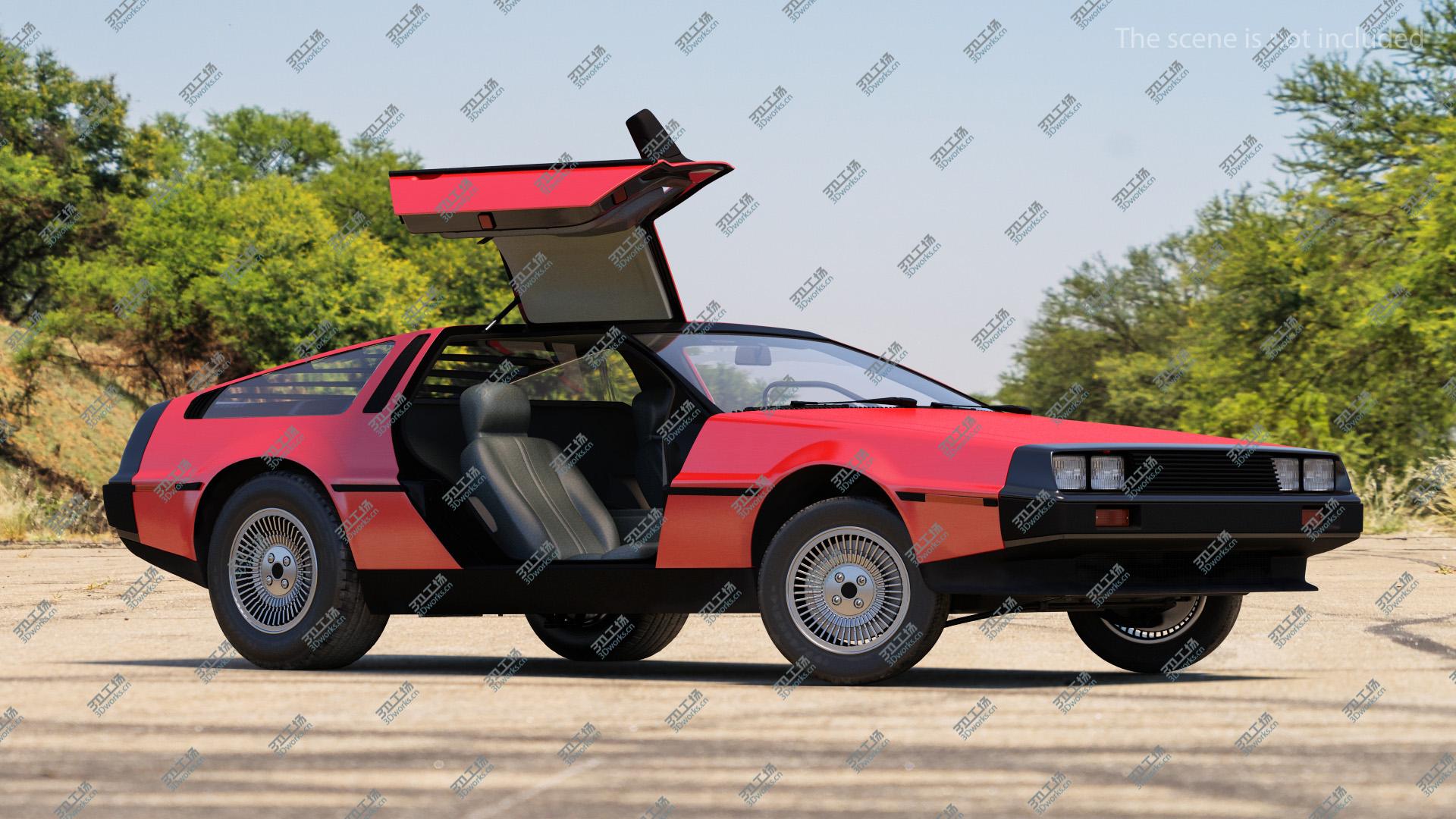 images/goods_img/202104093/3D model 80s Sport Car DeLorean Rigged/1.jpg